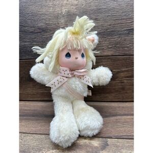 Precious Moments 1989 Easter Edition Plush Doll Lamb Bunny Blonde Hair‎ Pink
